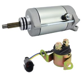 Starter Motor & Solenoid Relay for Polaris UTV RZR XP 900 2011-2012 4013059 4013245 410-54151 SMU0518