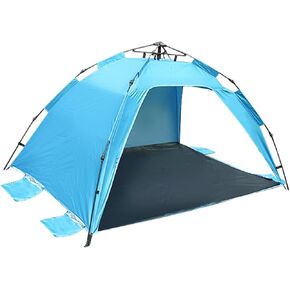 Two person beach tent sunshade, beach sunshade UV resistant, easy to install and lightweight portable cabin tent, suitable for infants, young Children, adults