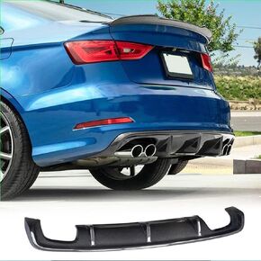 A3 Carbon Fiber Rear Diffuser for Audi A3 8V Base Sedan 2014-2016 Rear Lip Bumper Diffuser Valance Splitter Rear Body Splitter Factory Outlet