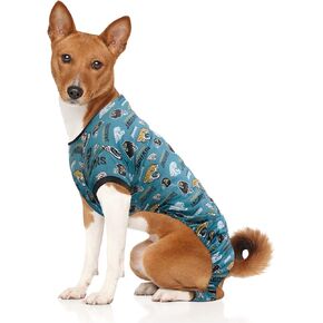 Littlearth Unisex-Adult NFL Jacksonville Jaguars Pet PJs, Team Color, Large