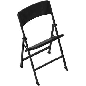 Toyvian 2pcs Dollhouse Folding Chair Miniature 1/12 Scale Figure Accessories Miniture House Furniture Home Accents Decor Lounge Beach Chair Styling Chairs DIY Mini Foldable Chair Black Toy