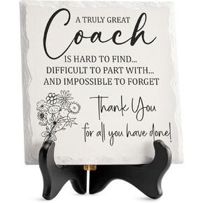 Coach Gifts, Funny Coaches Gifts for Men Women, Basketball, Soccer, Football Coach Appreciation Gift Idea, Coach Gifts Desk Decor, A Truly Great Coach Is Hard to Find Desk Decoration
