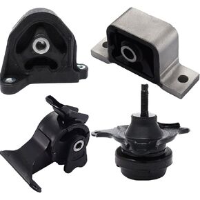 ENA Engine Motor and Transmission Mount Set of 4 Compatible with Honda Acura 2002 2003 2004 2005 Civic RSX 2.0L Auto Trans Replacement for A4506 A4508 A4567HY A6597