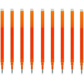 Pilot Gel Ink Refills for FriXion Erasable Gel Ink Pen, Fine Point 0.7mm, Orange Ink, Pack of 9
