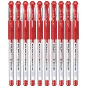 Uni-ball Signo Dx Um-151 Gel Ink Pen - 0.38 Mm - 10 Pcs - Red - by Uni Mitsubishi Pencil Company