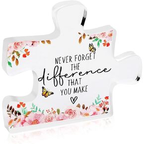 شكرًا لك هدايا التقاعد لأفضل الأصدقاء بوس ممرضة هدايا تقدير صغيرة للنساء والرجال وزملاء العمل الذين يتركون الوظيفة لغز كتلة الأكريليك لا تنس أبدًا الفرق الذي تصنعه من السيراميك in Kuwait