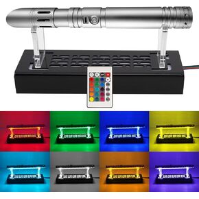 WANLIAN Lightsaber Stand Display,Acrylic Desktop Lightsaber Stand Acrylic A variety of colors glowing light sword ，rack Lightsaber Display Stand , light-transmitting display lightsaber stand.