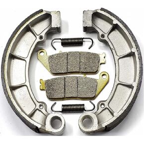 Master Chen Front Brake Pads Rear Shoes Drum for Honda Shadow Spirit VT750 C2 DC 2001-2014 - VT750 Aero 2004-2015 - Shadow Phantom C2B 2010-2021 - Deluxe C/CD 1998-2003 - VT750 RS 2010-2014 FA196 343