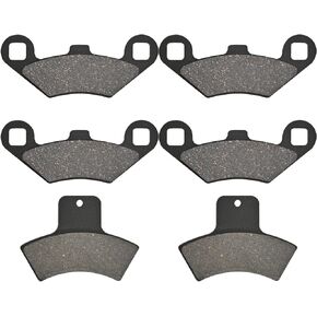 Front Rear Brake Pads Compatible with Polaris Sportsman 500 Worker 500 Magnum 500 Scrambler 500 4x4 Scrambler 500 2x4 (1998-2004) EBS RSE 250 Trail Blazer