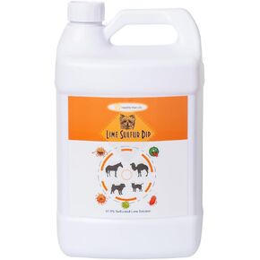 Lime Sulfur Dip - Pet Care for Itchy and Dry Skin - Xtra Strength Formula - Safe Solution for Dog, Cat, Puppy, Kitten, Horse (1 Gallon)
