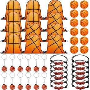 Poen 48 Pcs Baseball Party Favors Include 12 Drawstring Backpack 12 Mini Baseball 12 Keychain 12 Wax Thread Braided Bracelet Inspirational Team Gift