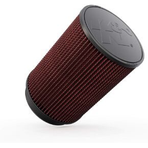K&N Universal Clamp-On Air Intake Filter: High Performance, Premium, Washable, Replacement Air Filter: Flange Diameter: 5 In, Filter Height: 9 In, Flange Length: 1 In, Shape: Round, RU-3020