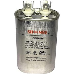Motor Run Capacitor 10mfd 370V VAC Volt 10uf Oval
