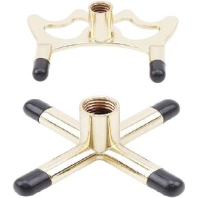 New 2Pcs Brass Coated Metal Brass Bridge Head Pool Cue Stick Snooker Accessories Frame Pole Snooker Billards 9 Ball