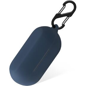 Geiomoo Silicone Case for Anker Soundcore Life A1, Protective Cover with Carabiner (Black)