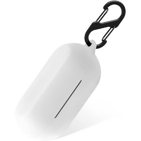 Geiomoo Silicone Case for Anker Soundcore Life A1, Protective Cover with Carabiner (Black)
