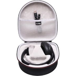 LTGEM Hard Case for BlueParrott B450-XT & JLab Go Work Noise Cancelling Bluetooth Headset - Travel Protective Carrying Storage Bag