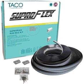 TACO Marine V11-9990BBK80-2 SuproFlex Rub Rail Kit - 80' x 2" x 29/32", Black