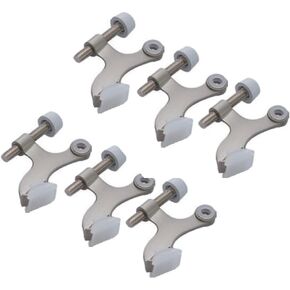 Better Home 6-Pack Hinge Pin Satin Nickel Door Stopper, Easy to Install
