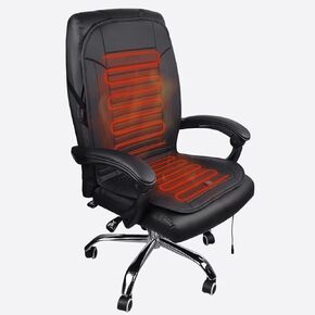 Heated Seat Cushion with Pressure-Sensitive Switch and Overheat Protection Thermostat, with Power Adapter, Heating Pad for Office Chair, Home Etc.