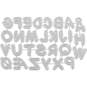 EXCEART Metal Dies Alphabet Stencils Letter Mold Die Cuts for Making Cutting Dies Stencil Metal Cutting Dies Embossing Dies Embossed Carbon Steel