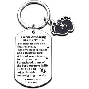 New Mom Gifts Mother's Day Gift for Mom Mom to Be Gifts Pregnancy Pregnant Gifts for First Time Mom Gifts New Baby Announcement Gift for Soon to be Mommy, Small, Sliver