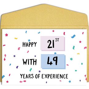 Qiliji Funny 70th Birthday Card for Men Women, Hilarious 70 Years Old Birthday Card for Him Her, 70th Birthday Card for Mom Dad Husband Wife Sister Brother Friend