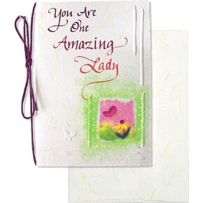 Blue Mountain Arts Card for Her—Thinking of You Card, Just Because Card, Thank You Card for Wife, Mom, Sister, Daughter, Aunt, Coworker, or Woman Friend (You Are One Amazing Lady)