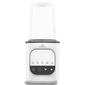 Baby Bottle Warmer - Bundle of Joy Baby Basics Fast Baby Bottle Warmer for breastmilk and Formula, Multipurpose with Digital Display, White