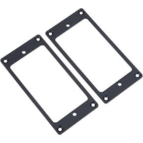 Metal Humbucker Pickup, Frame Mounting Rings Replacement Parts for Electric Guitars(Black)