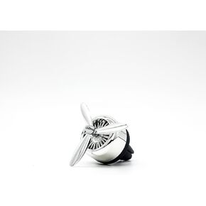 AF2 Car Air Freshener Vent Clip Unstoppables Fresh Scent, Car Care, 2.81 oz Car Vent Clip,1 Ocean and 1 Musk, Silent rotation, Silver Noble and elegant., Suitable for men and women.