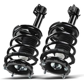 A-Premium Rear Pair (2) Complete Strut & Coil Spring Assembly Compatible with Dodge Neon & Plymouth Neon 1995 1996 1997 1998 1999, Driver and Passenger Side
