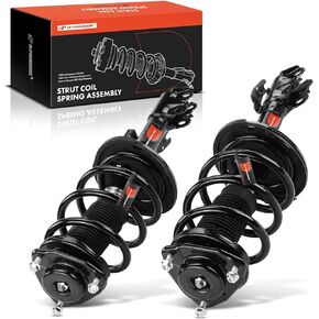 A-Premium Front Pair (2) Complete Strut & Coil Spring Assembly Compatible with Toyota Sienna 2011 2012 2013 2014, Driver and Passenger Side, FWD Only