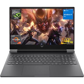 HP Newest Victus 16.1 Ryzen 7 RTX 4060 Premium Gaming Laptop, 16.1" FHD 144Hz, AMD Ryzen 7 8845HS (Beats i7-1355U), NVIDIA GeForce RTX 4060, 32GB DDR5 RAM, 1TB SSD, RGB Backlit KB, Wi-Fi 6, W11 Pro