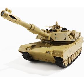 RC Tanks | 1:28 Abrams M1A2 Tank Army Tank Toys for Boys, Adults Gifts 9 Channels Remote Control Vehicles with Sound and Light,RC Military Toys for Kids Boys Girls