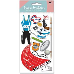 Jolee's Boutique Dimensional Stickers, Track and Field