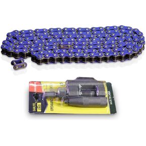 CLEO 420 Motorcycle Chain+ Chain Breaker, 420 Standard Roller Chain 140 links Heavy Duty Drive Chain for 50cc 70cc 90cc 110cc 125cc Dirt Pit Bike ATV Quad Go Kart Scooter Mini Bike