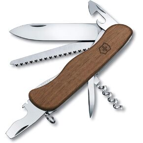 Victorinox 0.8361.63-X1 فورستر وود 111 ملم مثالي لعشاق الغابات أو يوم في الغابة مع العائلة في الخشب الداكن 4.4 بوصة