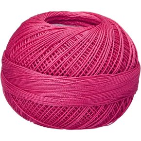 Handy Hands Lizbeth Egyptian Cotton Crochet, Tatting, Knitting Thread Lace Size 20 (25 Grams 210 Yards) – HH20620, Med, Azalea Medium