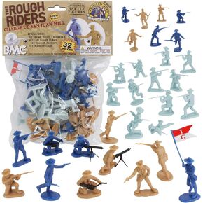 BMC The Rough Riders Charge Up San Juan Hill - 32pc Soldier Figures