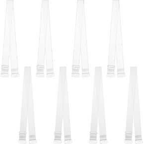 Rovtop Invisible Bra Strap, Clear Bra Strap, 22-45mm Adjustable Bra Straps, Transparent/Matte Replacement Bra Straps