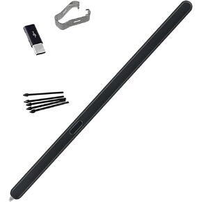 Galaxy Z Fold 5 S Pen Z Fold 5 Slim S Pen for Samsung Galaxy Z fold5 S Pen Fold Edition Fold 5 Stylus Pen + Tips/Nibs + Type-C Convertor(Black) EJ-PF946BBEGWW