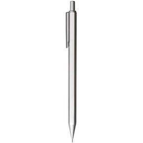Muji 18616015 Aluminum Hex Mechanical Pencil, Lead Diameter 0.02 inches (0.5 mm), Silver
