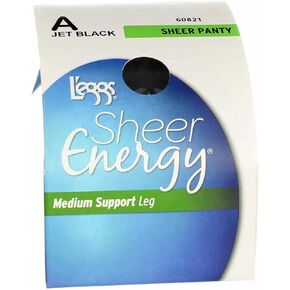 L'eggs Women's Sheer Energy Sheer Toe Pantyhose
