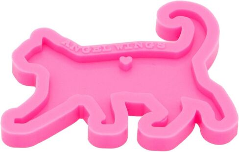 Shiny Glossy Cat Walking Shape Silicone Mold for DIY Keychain Necklace Jewelry Epoxy Mould Crafting DIY Handmade Resin Keychain Molds in Saudi Arabia