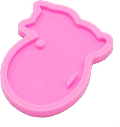 Shiny Glossy Cat Walking Shape Silicone Mold for DIY Keychain Necklace Jewelry Epoxy Mould Crafting DIY Handmade Resin Keychain Molds in Saudi Arabia