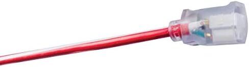 Southwire Heavy Duty Extension Cord, 50Ft, 12 Gauge, 3 Conductor, Outdoor Cord, Lighted End, SJTW, Red/White/Blue, 2548SWUSA1 in Saudi Arabia