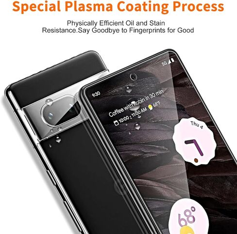 3+3 واقي شاشة لهاتف Google Pixel 7A 6.1 بوصة مع 3 قطع من واقي عدسة الكاميرا، زجاج مقسى شفاف عالي الدقة، خالٍ من الفقاعات، سهل التركيب، حساسية عالية، صديق للحافظة in Saudi Arabia