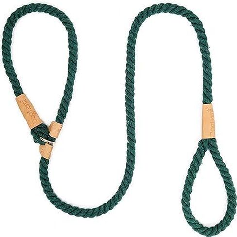 Dog Leash with Collar, Slip Rope Lead Leash Strong Heavy Duty Braided Rope No Pull Training Lead Leashes for Medium Large Dogs,Green! in Saudi Arabia