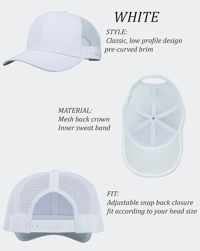 قبعة بيسبول شبكية من Gelante، قبعة Snapback، لوحة أمامية منظمة in Kuwait